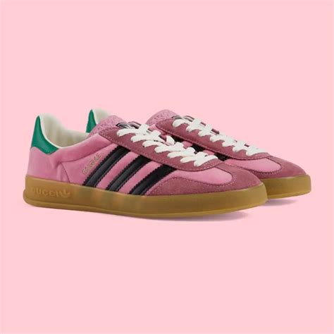 adidas x gucci gazelle pink velvet|Adidas X Gucci tracksuit.